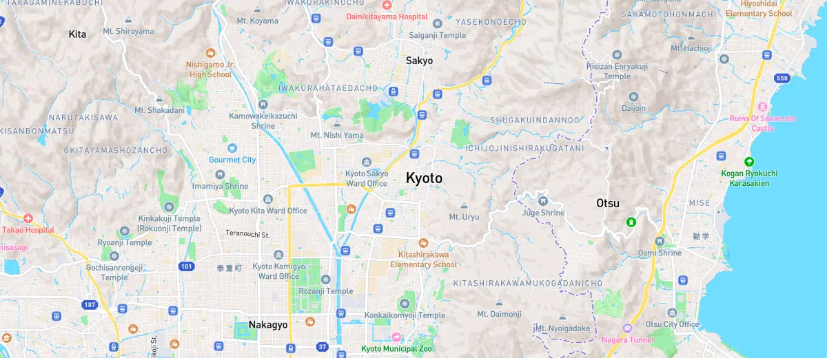 Map of Kyoto